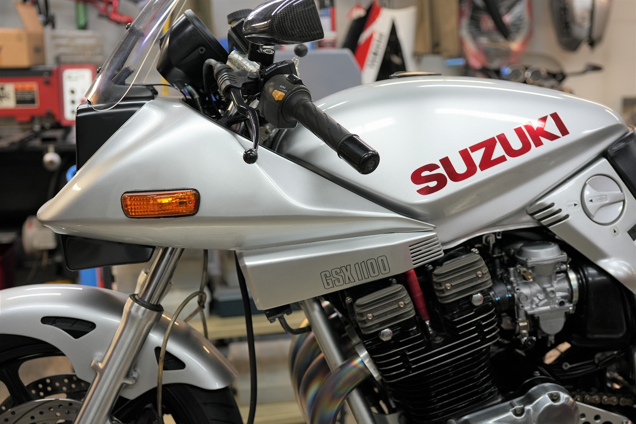 GSX1100SY カタナファイナルエディション 車検 キャブOH メーターOH オイル交換など | decoboco