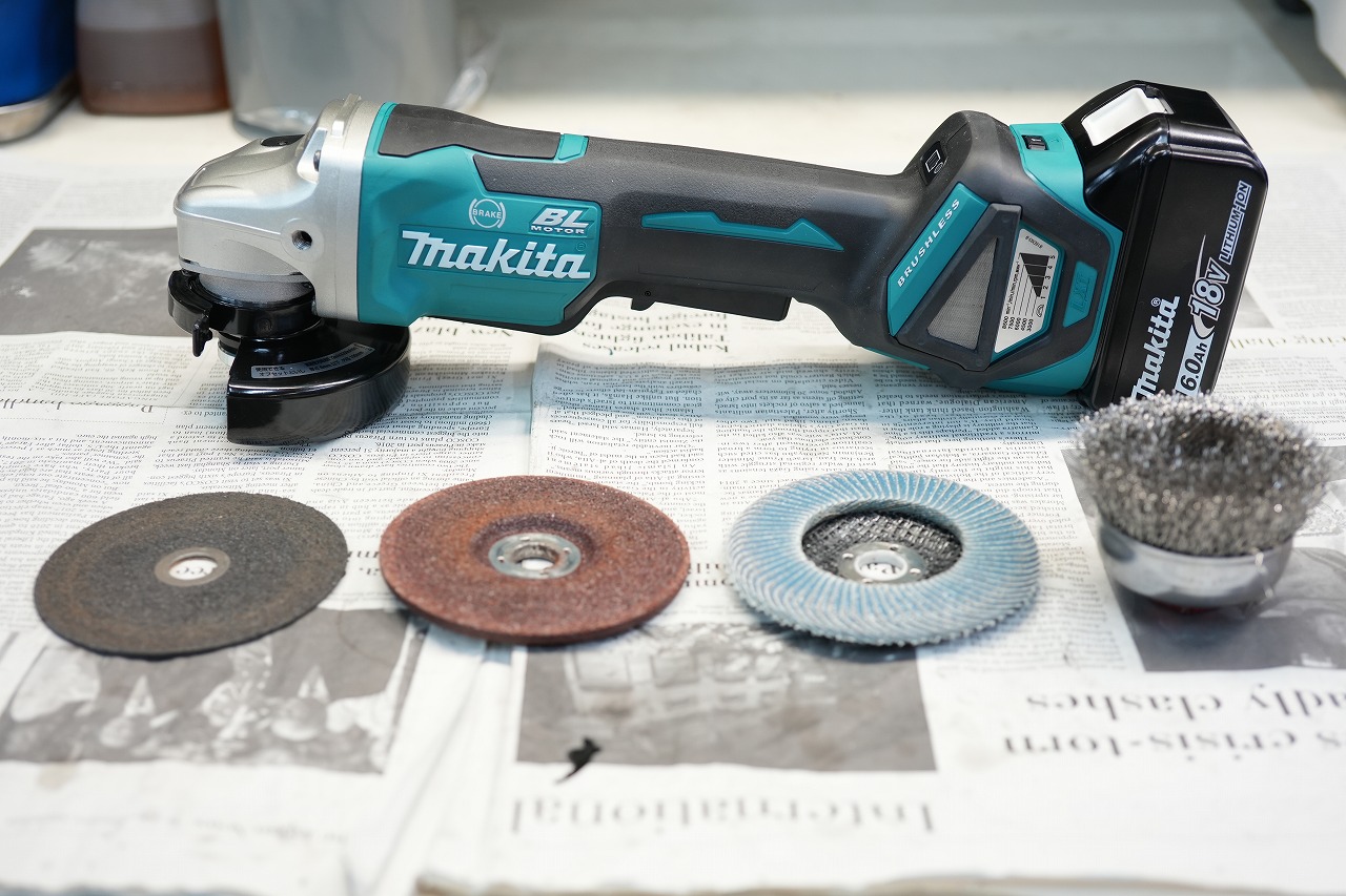 ヴィンテージ復刻 makita マキタ 125mm ディスクグラインダー 速度調整