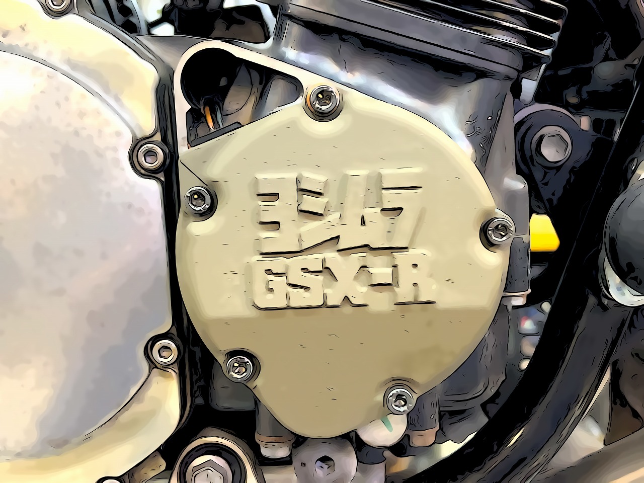 GSX1200S イナズマ1200油冷カタナ ヨシムラST-1カム組付け FCCクラッチ ヨシムラエンジンカバー ステップキットなど |  decoboco