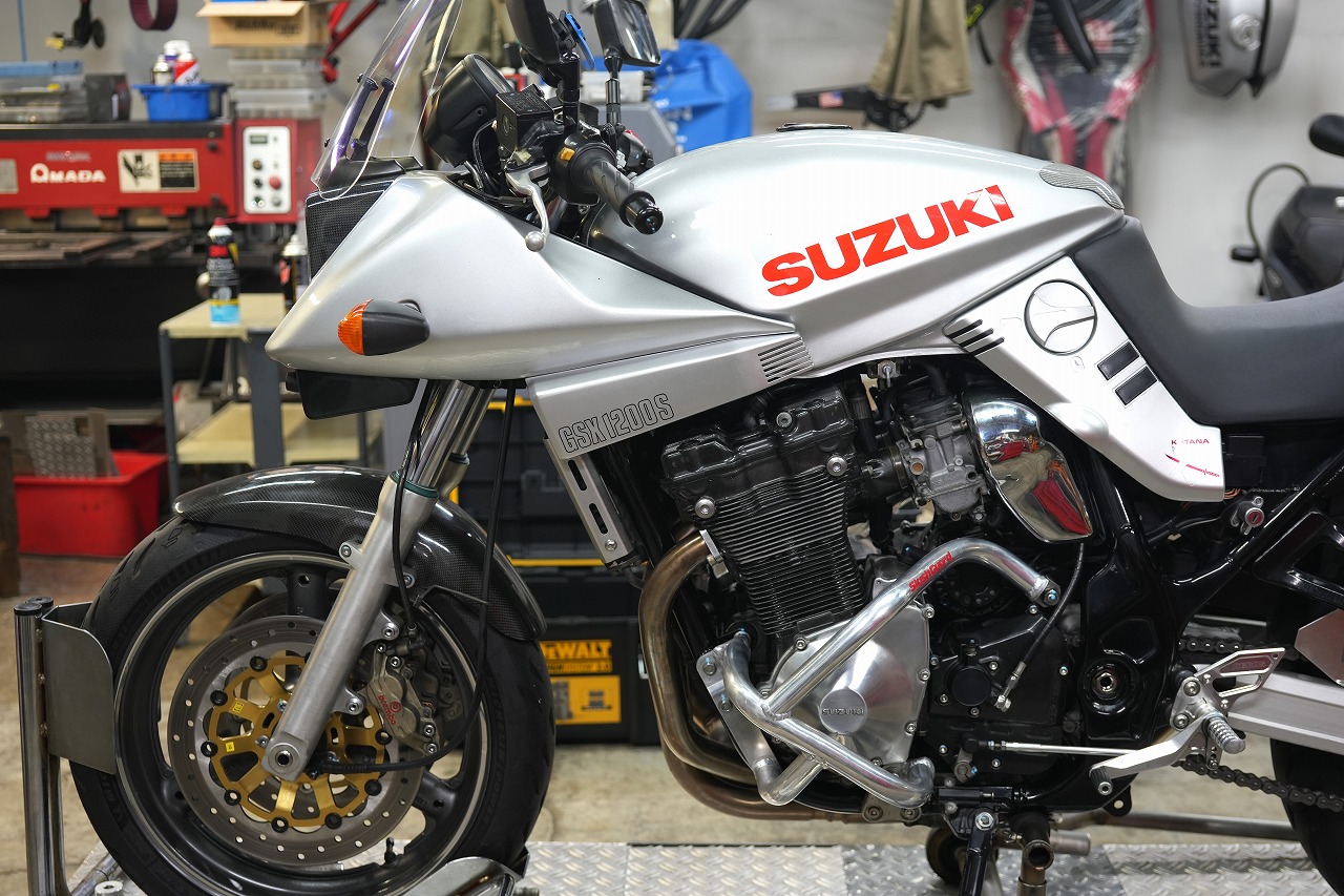 GSX1200S イナズマ1200油冷カタナ ヨシムラST-1カム取付 BITOR&Dシャフト交換 | decoboco